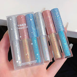 Glass Peach Bright Eye Shadow Stick Shimmer Glitter Highlight Liquid Eye Liner Sequins Lying Silkworm Shiny Eyes Korean Makeup