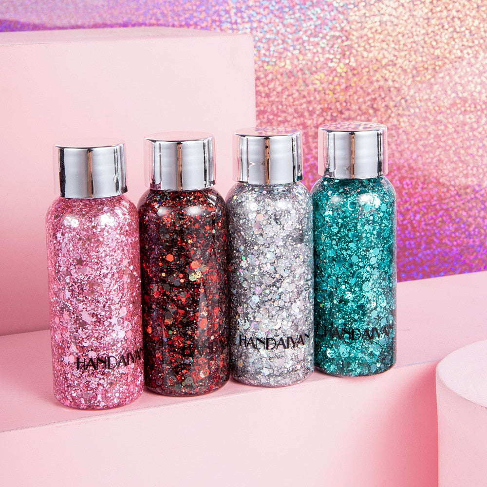 Eye Glitter Nail Hair Face Shining Sequins Shimmer Gel Body Decoration Moon Diamond Fragment Party Festival Makeup Accessories