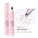 Lifelike Freckle Pen Natural Brown Waterproof Long Lasting Soft Dot Spot Freckles Pencil Party Women Face Makeup Cosmetic 1PCS