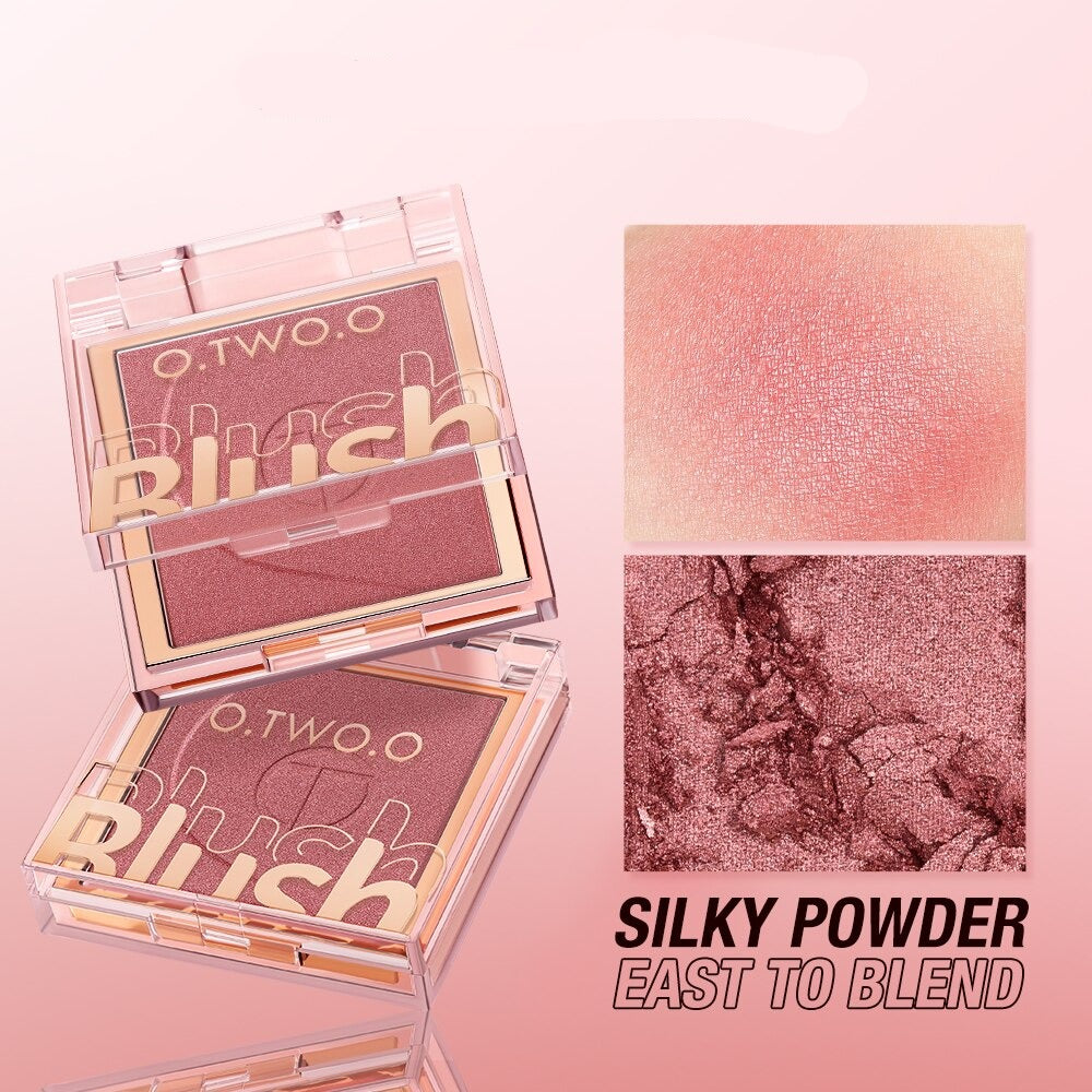 Blush Powder Palette 6 Colors Matte Natural Glow Long-lasting Blends Easily Peach Pink Face Cheek Blusher Cosmetics