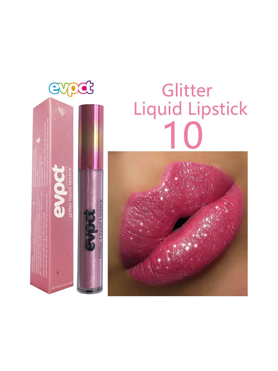 15 Colors Sexy Shimmer Diamond Glitter Lip Gloss Matte Liquid Lipstick Long Lasting Waterproof  Pearl Velvet Lipgloss Lip Makeup