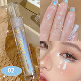 Glitter Highlighter Liquid Eye Shadow Eyeliner Durable Waterproof Pearl Shiny High Gloss Brighten Silkworm Makeup