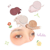 Cute Planet Eyehshadow Palette 4 Color Matte Glitter Eye Makeup Soft Longwear Waterproof Shimmer Eye Shadow Smoky Eyes Cosmetics