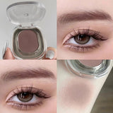 Monochrome Eyeshadow Smoke Powder Tea Brown Rose Eye Shadow Gray  Waterproof Sweat-Proof Matte Glittering Makeup Contour