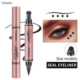 Eyeliner Stamp Seal Pen Long Lasting Waterproof Eye Liner Liquid Black   Pencil Make-up for Women Cosmetics Tool