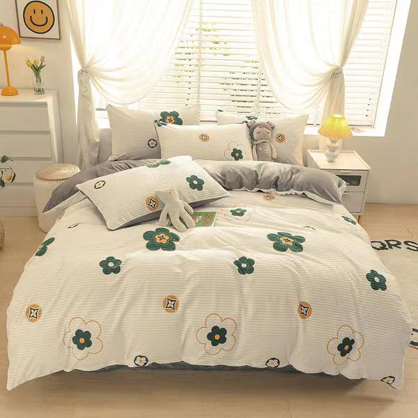 High-end Thickened Magic Fleece Winter Bedding Set Soft Crystal Velvet Duvet Cover Set with Sheets Quilt Cover and Pillowcases