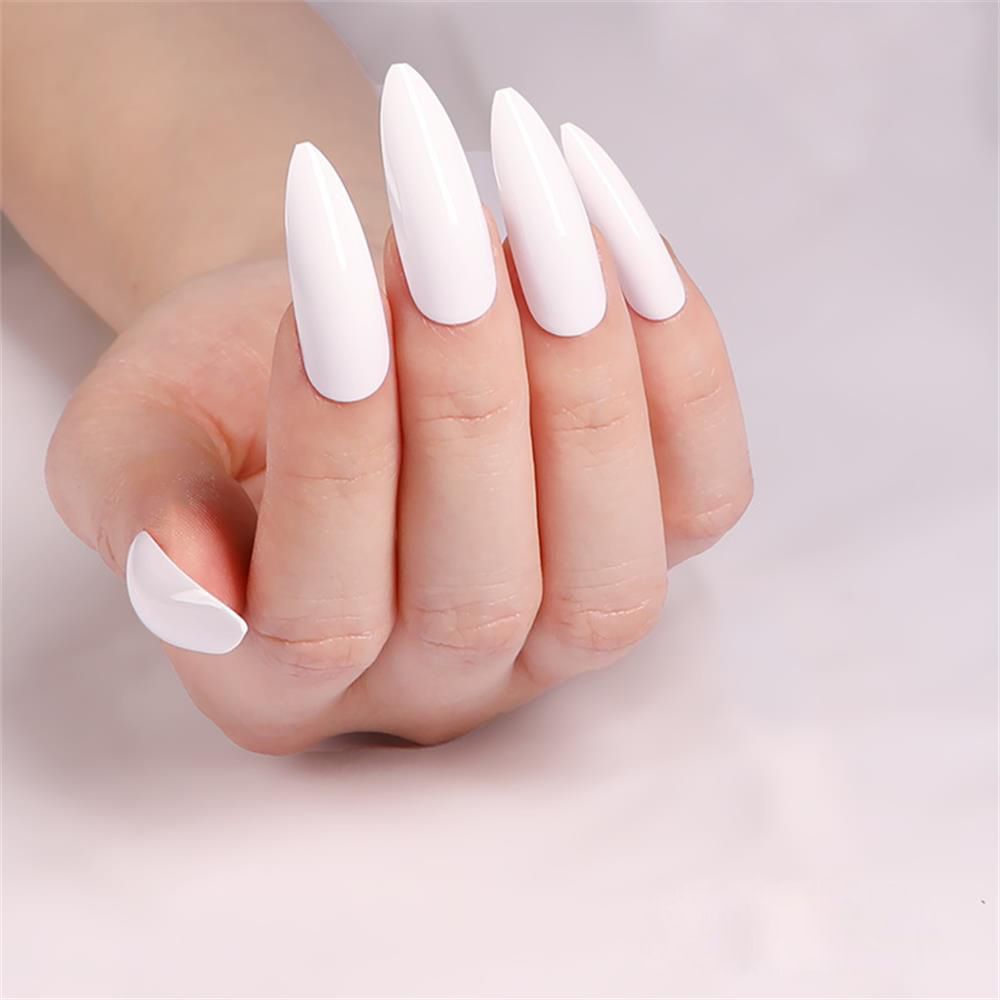 24Pcs Short False Nails Coffin nude pink design Artificial Ballerina Fake Nails With Glue Full Cover Nail Tips Press On Nails