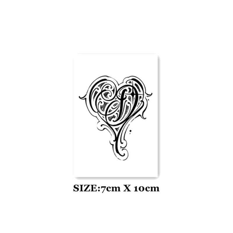 Waterproof Temporary Tattoo Stickers Love Angel Cupid Gun Tattoo Flash Tattoo Shoulder Clavicle Female Male