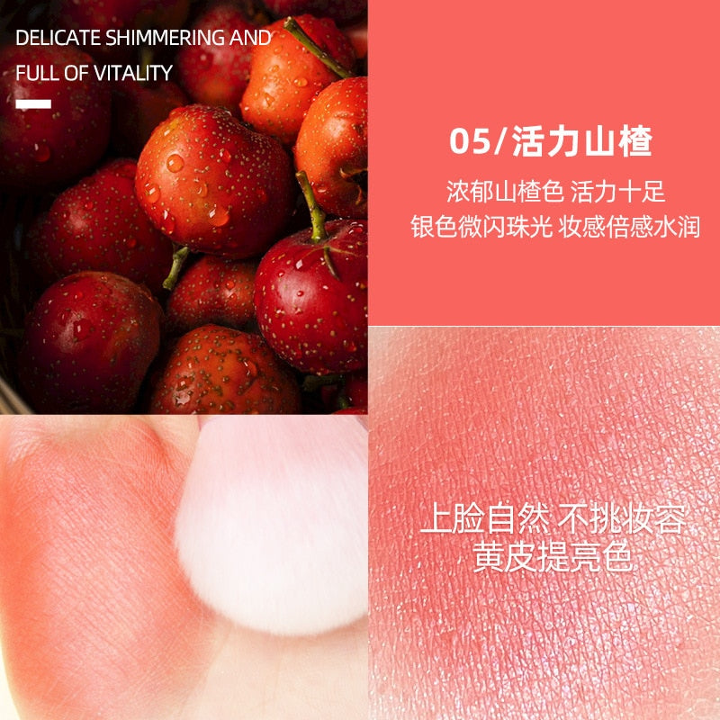 NEW Face Blush Liquid Makeup Waterproof Orange Peach Blsher Cream Contour Palette Red Cheek Tint Korean Make Up