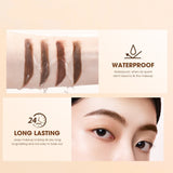 Eyebrow Pomade Brow Mascara Natural Waterproof Long Lasting Creamy Texture 4 Colors Tinted Sculpted Brow Gel with Brush