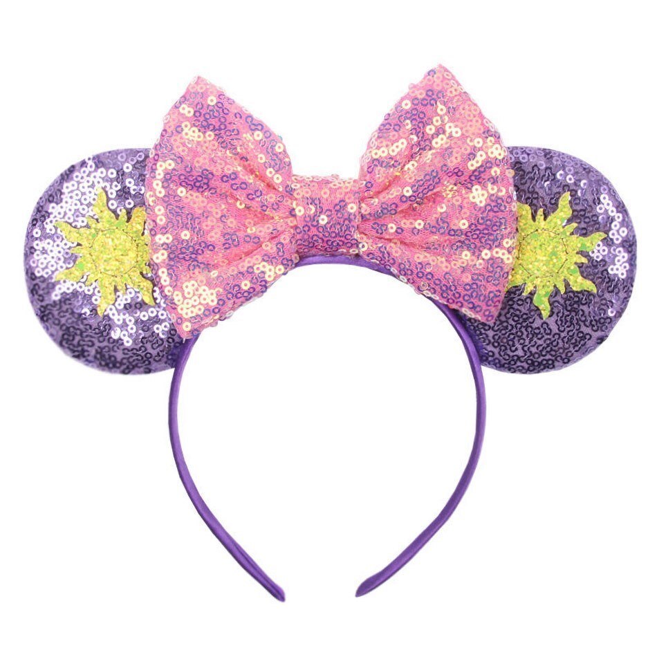 Kids Headband Girl Bridesmaid Clover Headwear Baby Mouse Ear Hair Accessories Children Christmas Jasmine Rapunzel Elsa Hair Band