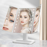 3 Way Mirror Led Light Makeup Mirror With Light Vanity Desk Make Up Light Bright Magnifying Mirror Lighting Vanity Table Vanity