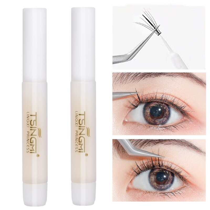 3ML Transparent Eyelash Glue Waterproof Quickily Dry No-irritant Lasting Firm Self Adhesive Eyelashes Extension Glue Makeup Tool