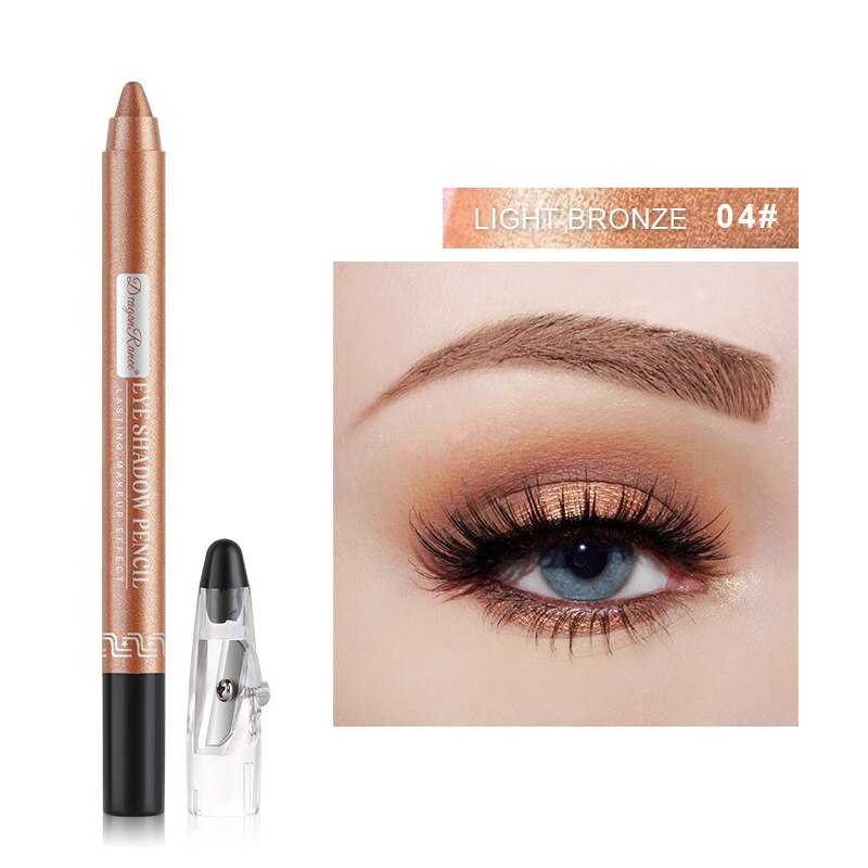 Pearlescent Eyeshadow Pencil Waterproof Long Lasting Glitter Highlighter Contouring Lying Eye Shadow Stick Eyes Makeup Cosmetic