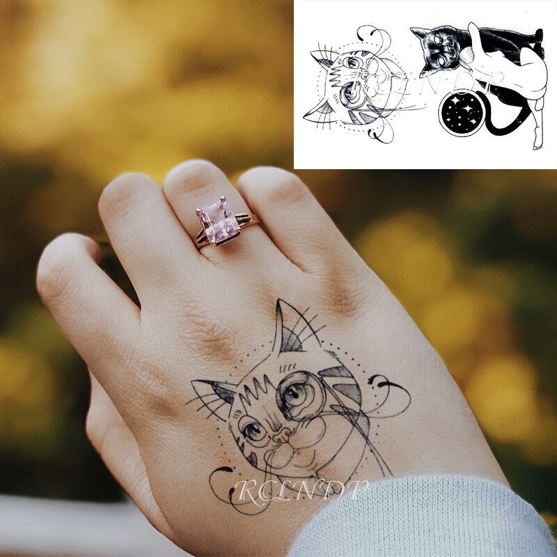 Waterproof Temporary Tattoo Sticker heartbeat wave French "it is the life" English letter women's tatto flash tatoo fake tattoos