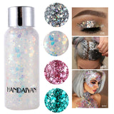 Eye Glitter Nail Hair Face Shining Sequins Shimmer Gel Body Decoration Moon Diamond Fragment Party Festival Makeup Accessories