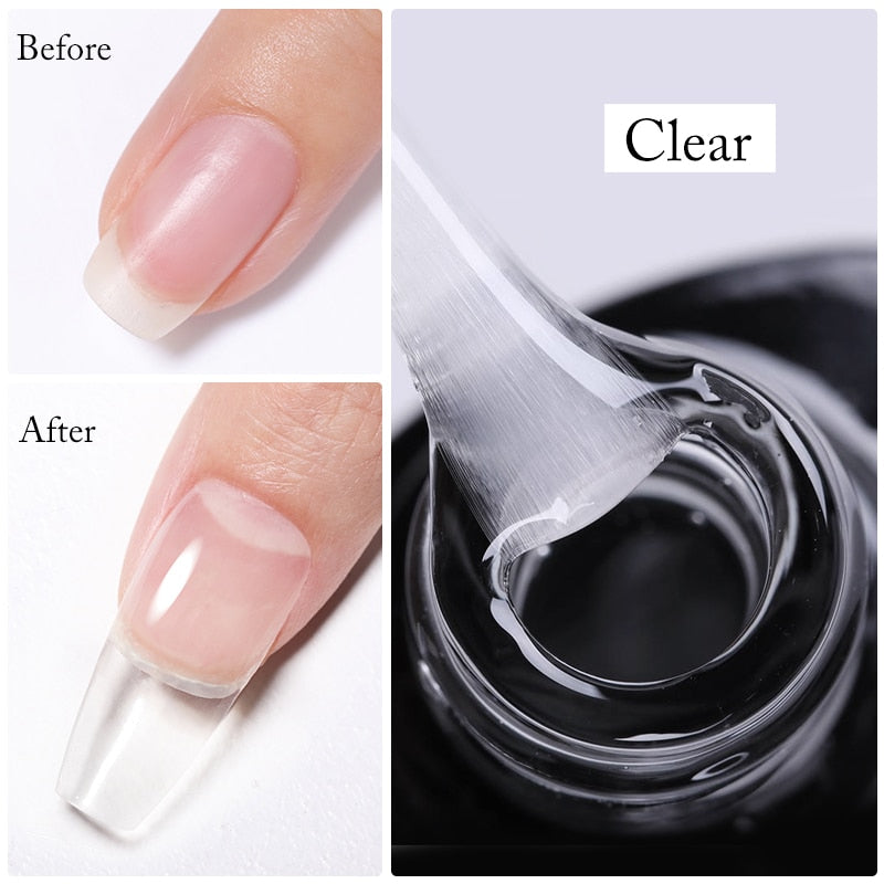 UR SUGAR 7.5ml 7ml Glass Bottle Milky Jelly White Gel Nail Polish White Color UV Led Gel Varnish For Manicure Nail Art Base Top