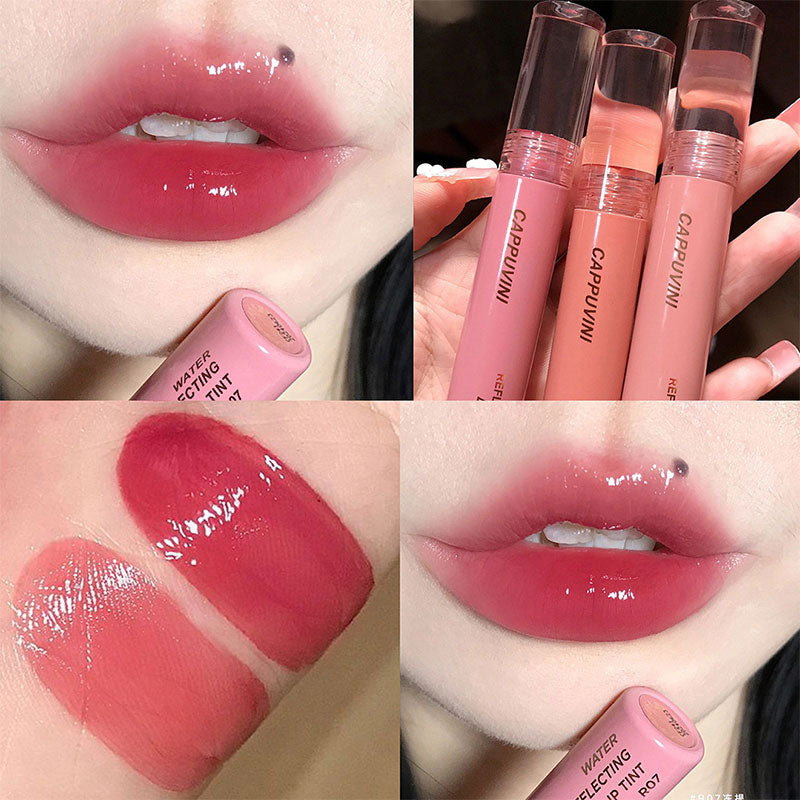 8 Colors Moisturizing Lip Gloss Crystal Jelly Oil Lip Tint Long-lasting Waterproof Lipstick Lips Plumper Extreme Korean Makeup