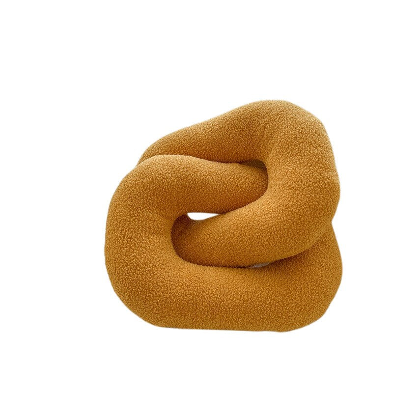 Room Simple Abstract Shape Pillow Sofa Cushion Wavy Waist by Chain Knot Twist Bar Living Room Cushion Office Design Throw