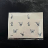 Waterproof Temporary Tattoo Sticker Small Butterfly Body Art Fake Tattoo Flash Tattoo Clavicle Female