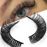 5Pairs 3D Mink False Eyelashes D Curl Fluffy Short Lashes Eyelash Extension Mix Style Handmade Cruelty-free