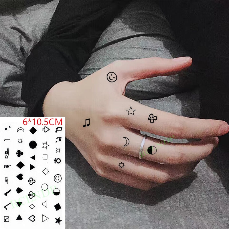 Waterproof Temporary Tattoo Sticker heartbeat wave French "it is the life" English letter women's tatto flash tatoo fake tattoos