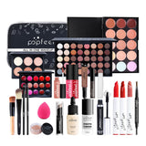 Oklulu ALL IN ONE Full Professional Cosmetics Makeup kit(eyeshadow, lip gloss,lipstick,makeup brushes,eyebrow,concealer)withbag