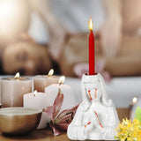 Resin Creative Crying Mary Candle Holder Artistic Candlestick Polished Organizer Figurines Columnar Candles Stand Party Supplies