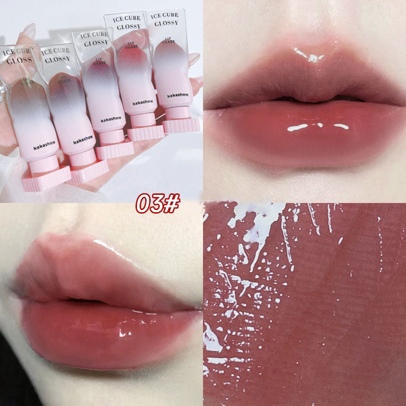 Long-lasting Velvet Lip Glaze Pigment Transparent Ice Cube Matte Lipstick Non-Stick Cup Waterproof Sexy Lip Gloss Wholesale