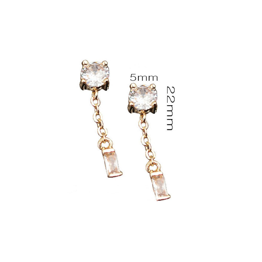 20pc/Lot Zircon Chain Dangle Alloy Nail Charm For Nails DIY Decoration 3D Pendant Jewelry With 22mm Size Chain Nail Accessory &2