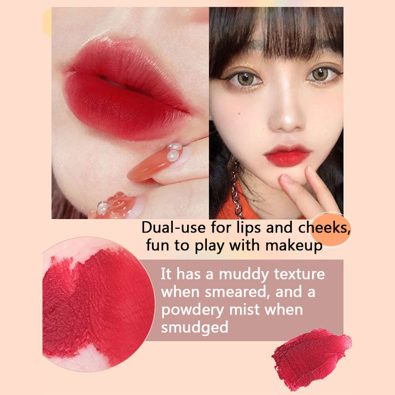 10 Colors Nude Matte Lip Gloss Rainbow Waterproof Long Lasting Lipsticks Women Red Lip Tint Velvet Lip Glaze Korean Cosmetics