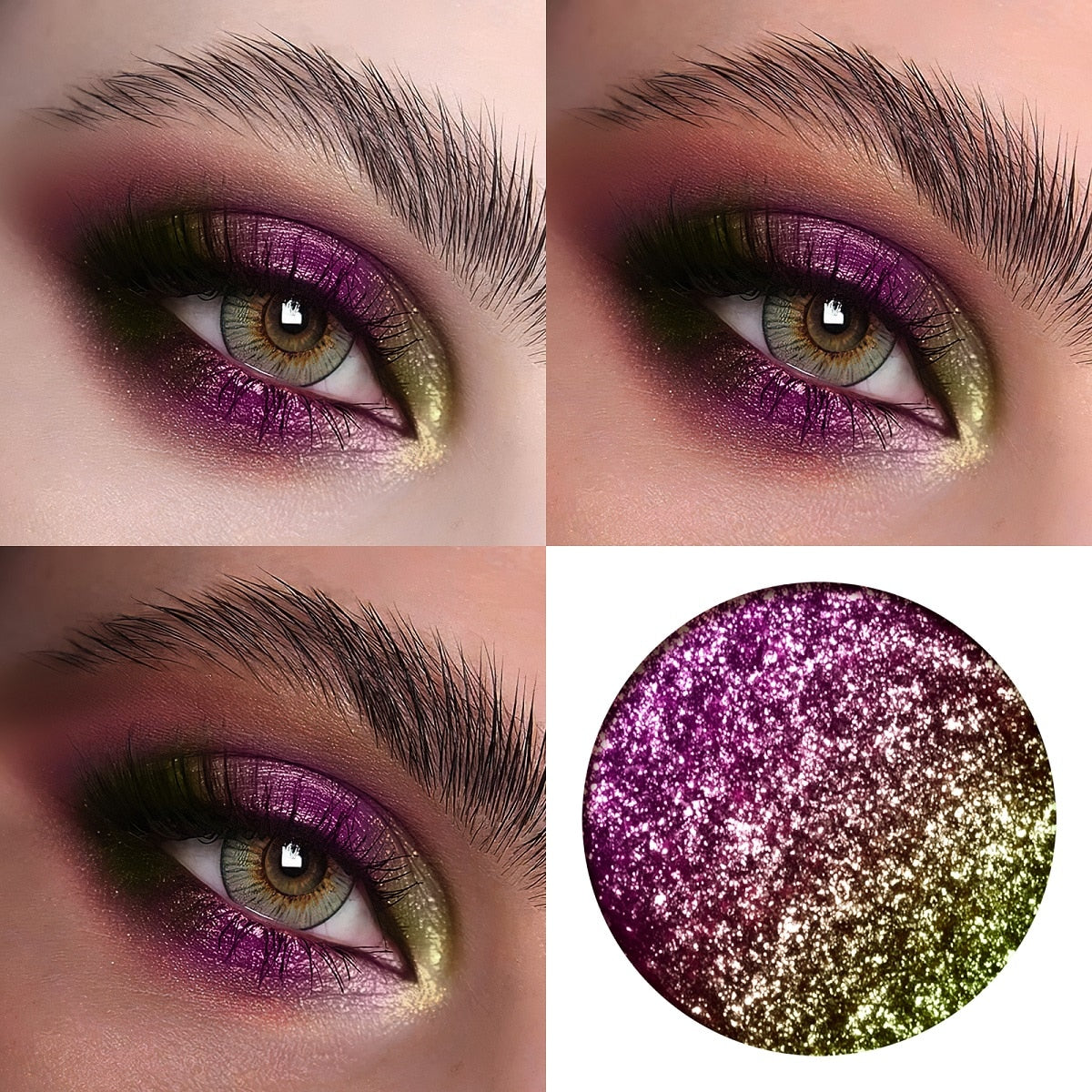 FOCALLURE 12 Color Chameleon Gel Eyeshadow Pearlescent Glitter Long Lasting Waterproof Liquid Eyeshadow Shimmer Eye Makeup