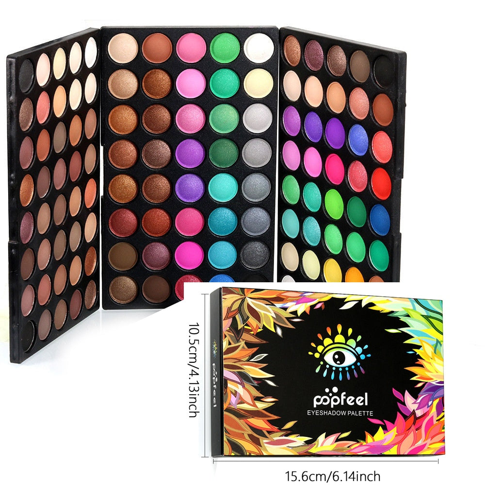 OKLULU  Professional eyeshadow palette 120 colors Maquiagem completa Eyeshadow Natural Super Light Makeup eye shadow pallete set