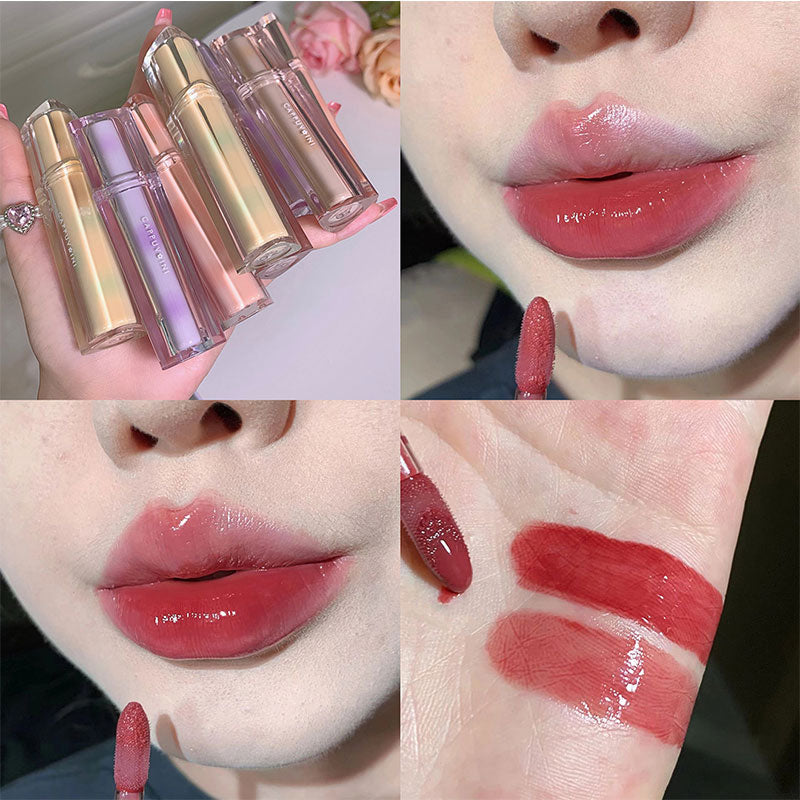 8 Colors Moisturizing Lip Gloss Crystal Jelly Oil Lip Tint Long-lasting Waterproof Lipstick Lips Plumper Extreme Korean Makeup