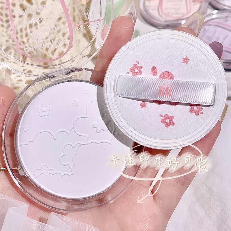 Face Brightens Compact Powder Silky Oil Control Waterproof Long Lasting Lightweight Facial Makeup Natural Matte Finish Cosmetics