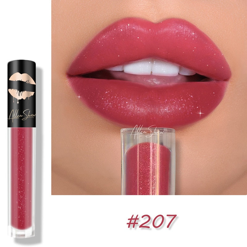 Nude Lipstick Crystal Diamond Fine Glitter Matte Lip Glaze Bling Velvet Liquid Lipstick Lip Gloss Sexy Lip Make Up Beauty