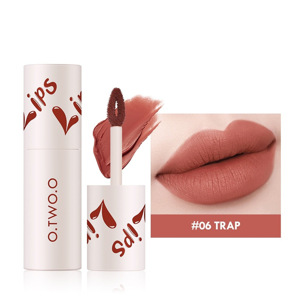 Velvet Matte Lipstick Lightweight Liquid Lipstick Cosmetics Non Sticky Lip Glaze Waterproof Long Lasting Lip Tint Makeup