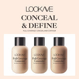 12ml Matte Liquid Foundation Waterproof Long Wear Full Cover Acne Spot Natural Face Base Makeup Matte Concealer Cosmetic 3 Color