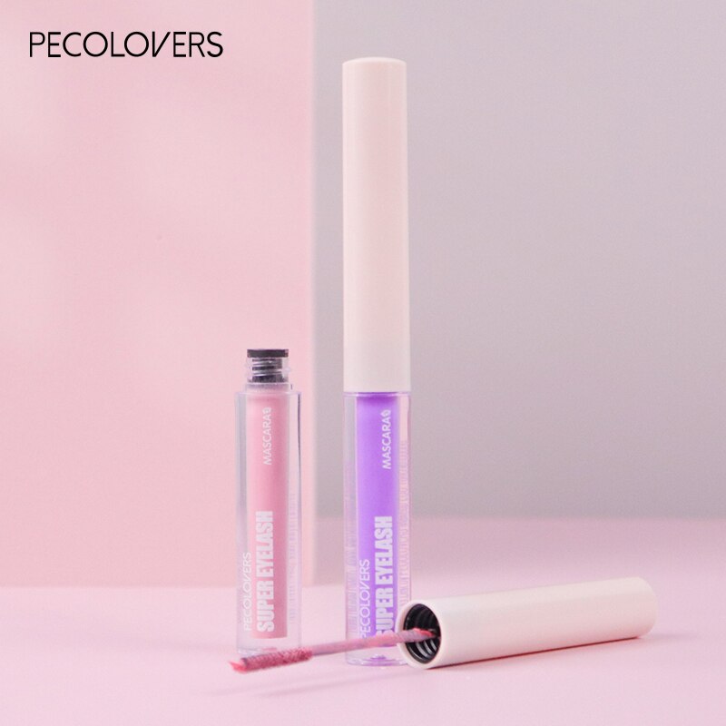 5 Colors 4d Silk Fiber Mascara Waterproof Cosmetic Dry Fiber Mascara Extra Volume Black Blue Brown Purple Green Mascara Makeup