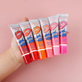 Oklulu  Amazing 6 Colors Peel Off Liquid Lipstick Waterproof Long Lasting Lip Gloss Tear Off  Makeup Tattoo Lip Gloss Lip Tint Cosmetic