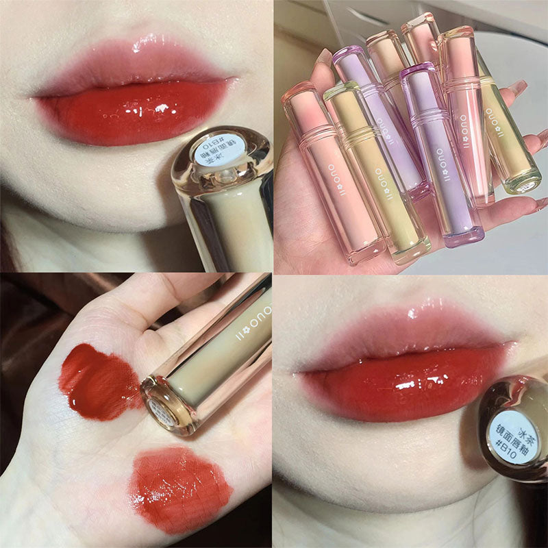 3/1 Pcs Crystal Jelly Lip Gloss Shiny Clear Mirror Moisturizing Glitter Liquid Lipstick Lips Oil Tint Care Makeup Wholesale