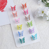 Colorful Butterfly Hair Clips Grip Claw Barrettes Mini Clamps Jaw Hairpin Hair Styling Accessories Tool for Girls Women