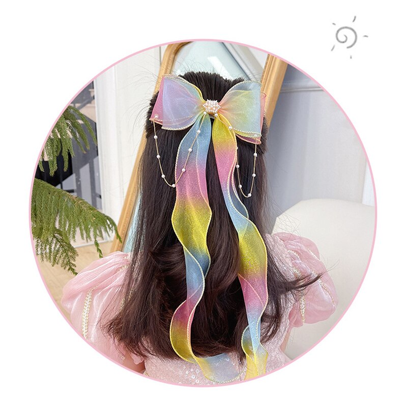 Fashion Hair Bow for Women Ribbon Bow Tie Hairpins Elegant Ladies Hairgrips Headwear Braiding Hair Accessories Hair Clips