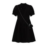 Chinese Style Retro Black Dress