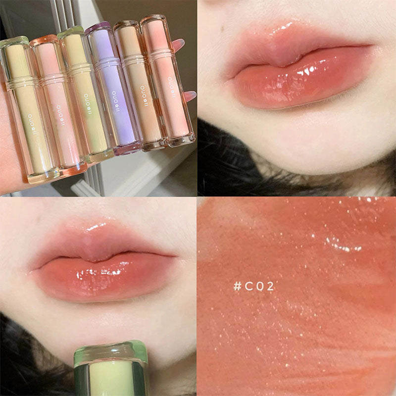 3/1 Pcs Crystal Jelly Lip Gloss Shiny Clear Mirror Moisturizing Glitter Liquid Lipstick Lips Oil Tint Care Makeup Wholesale