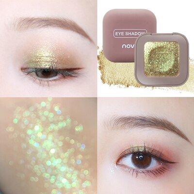 2019 novo Shimmer Loose Eye Shadow Powder Makeup Pigment Waterproof Glitter Eyeshadow 3D Nude Metallic Eyes Powder Cosmetics