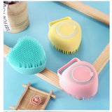 Exfoliating Body Scrub Bath Brush Bath Brush Silicone Massage Brush Creative Refillable Liquid 80ml Shower Bath Ball Brush