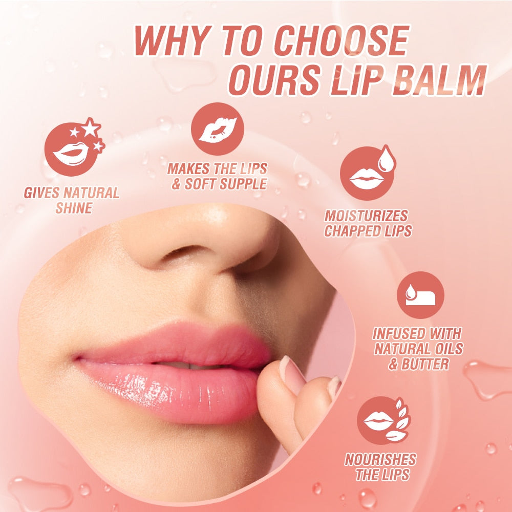 Lip Balm Colors Ever-changing Lips Plumper Oil Moisturizing Long Lasting With Natural Beeswax Lip Gloss Makeup Lip Care