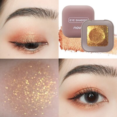 2019 novo Shimmer Loose Eye Shadow Powder Makeup Pigment Waterproof Glitter Eyeshadow 3D Nude Metallic Eyes Powder Cosmetics