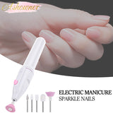 Electric Nail Set Manicure Set 5 in 1 Manicure Machine Nail Drill File Grinder Grooming Kit Nail Buffer Polisher Remover Drill